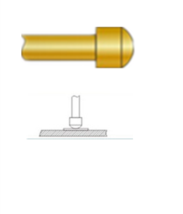圓頭探針、探針用法圖、探針原理圖、測試探針圖片