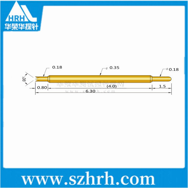 035-UJ-6.3L ，華榮華雙頭測試探針廠家